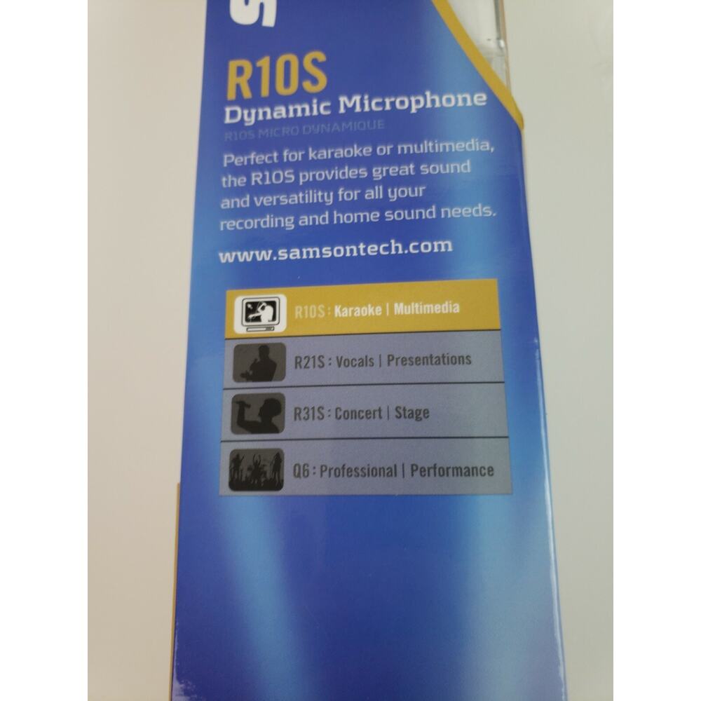 NIB New Samson R10S Dynamic Cable Consumer Microphone Karaoke Multimedia - Picture 5 of 5